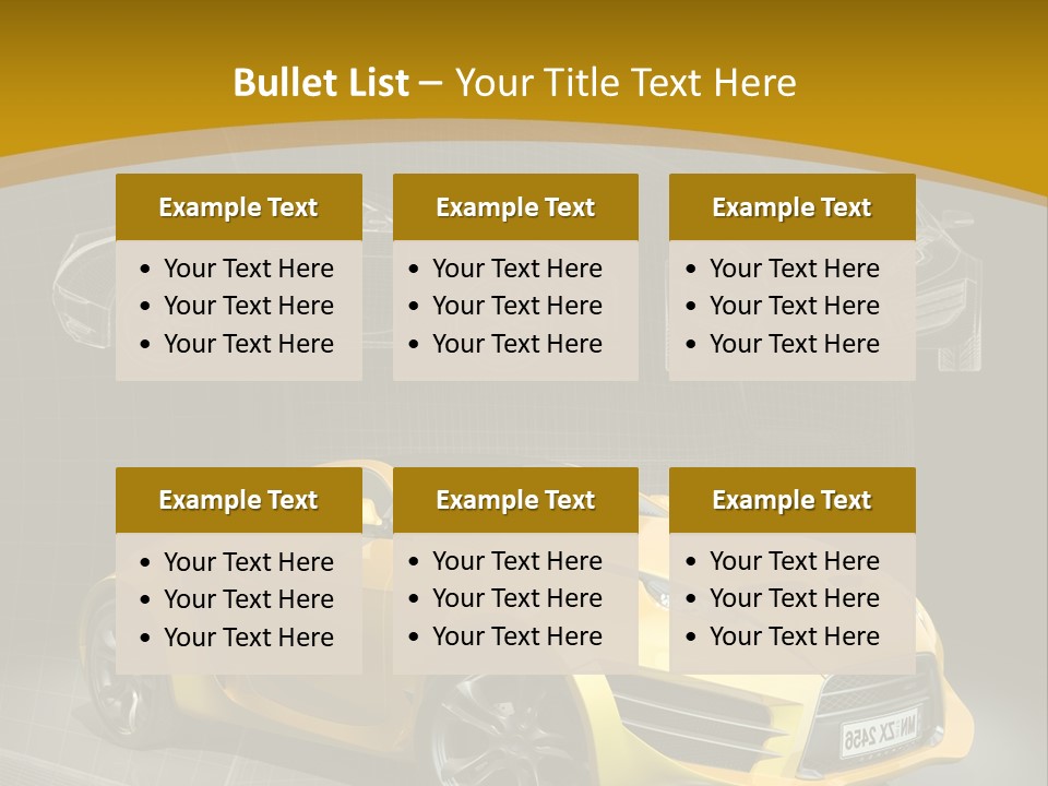 Wheel Black Illustration PowerPoint Template