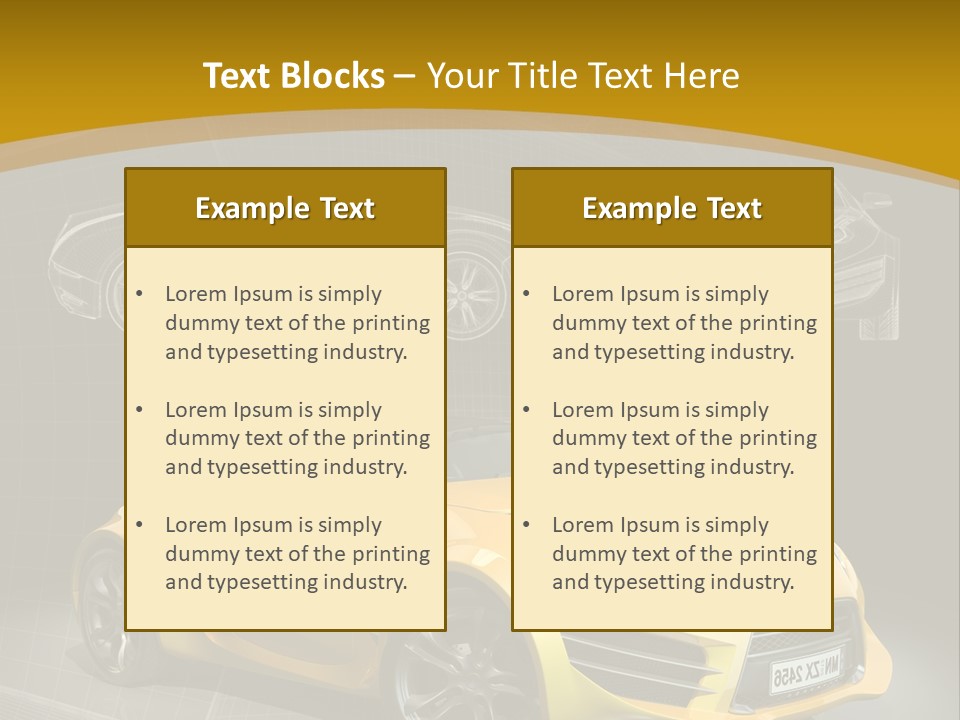 Wheel Black Illustration PowerPoint Template