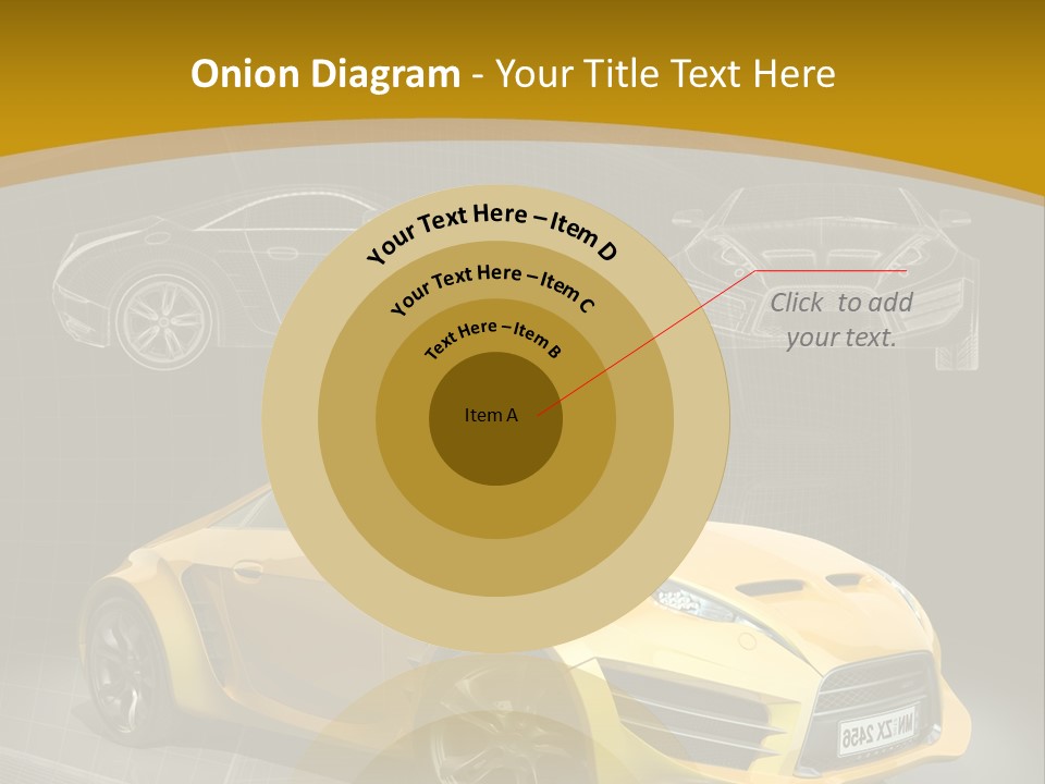 Wheel Black Illustration PowerPoint Template