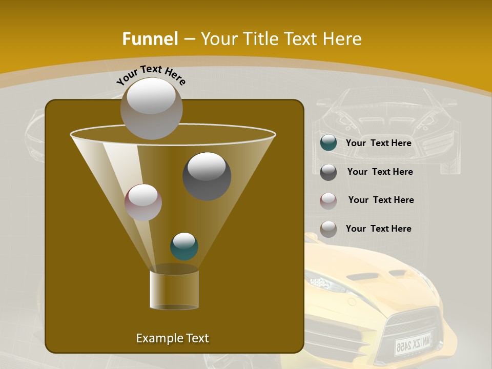 Wheel Black Illustration PowerPoint Template