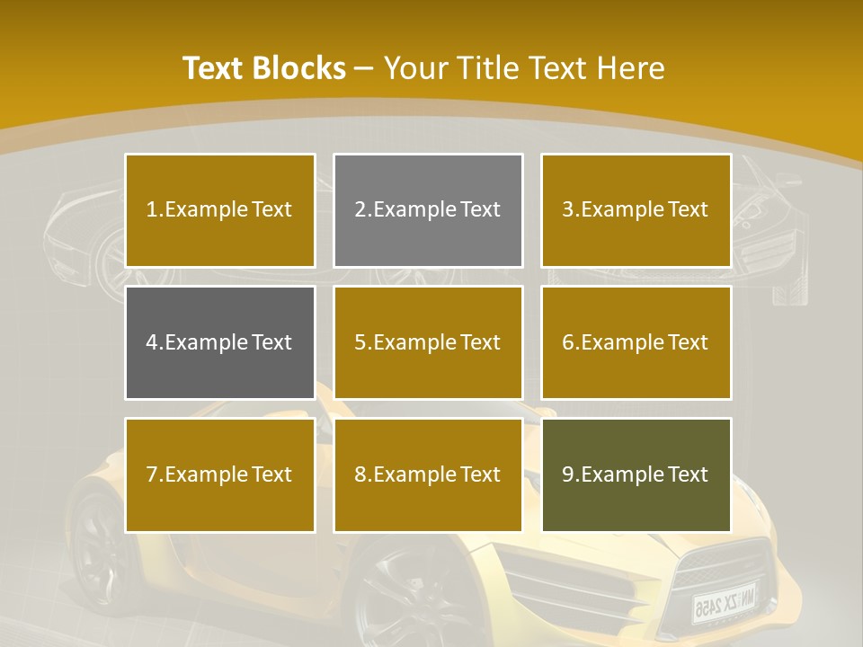 Wheel Black Illustration PowerPoint Template