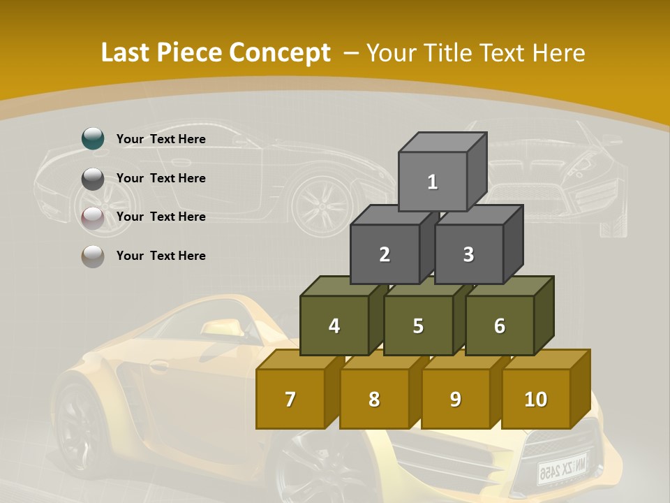 Wheel Black Illustration PowerPoint Template