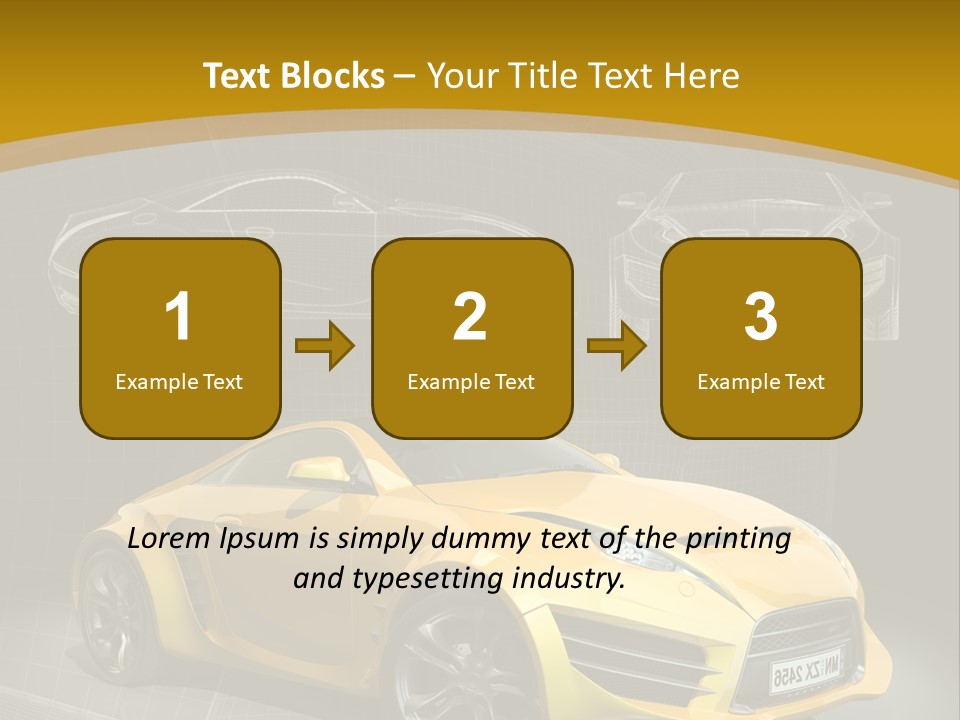 Wheel Black Illustration PowerPoint Template