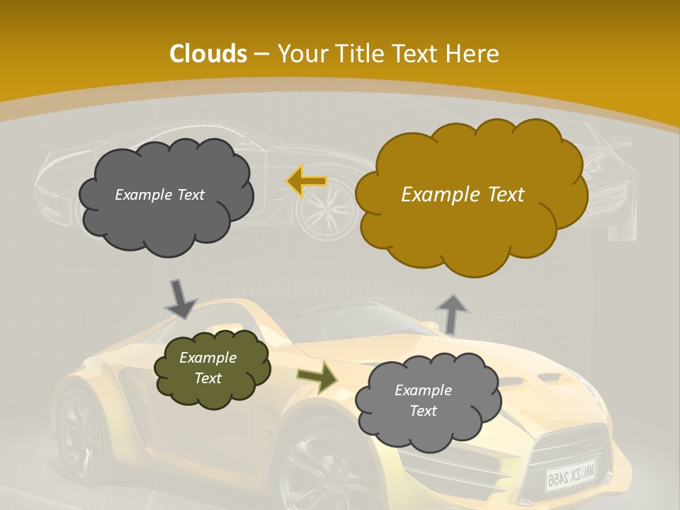 Wheel Black Illustration PowerPoint Template