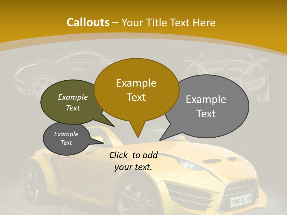Wheel Black Illustration PowerPoint Template