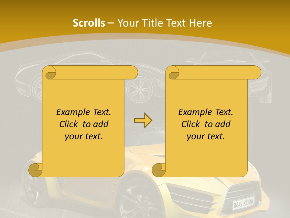 Wheel Black Illustration PowerPoint Template