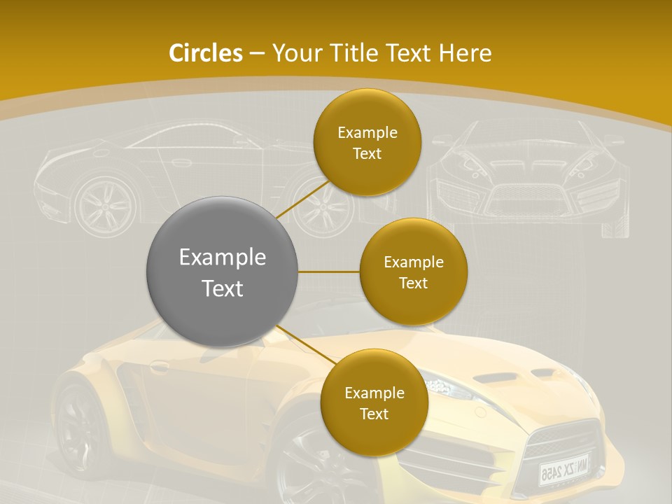 Wheel Black Illustration PowerPoint Template