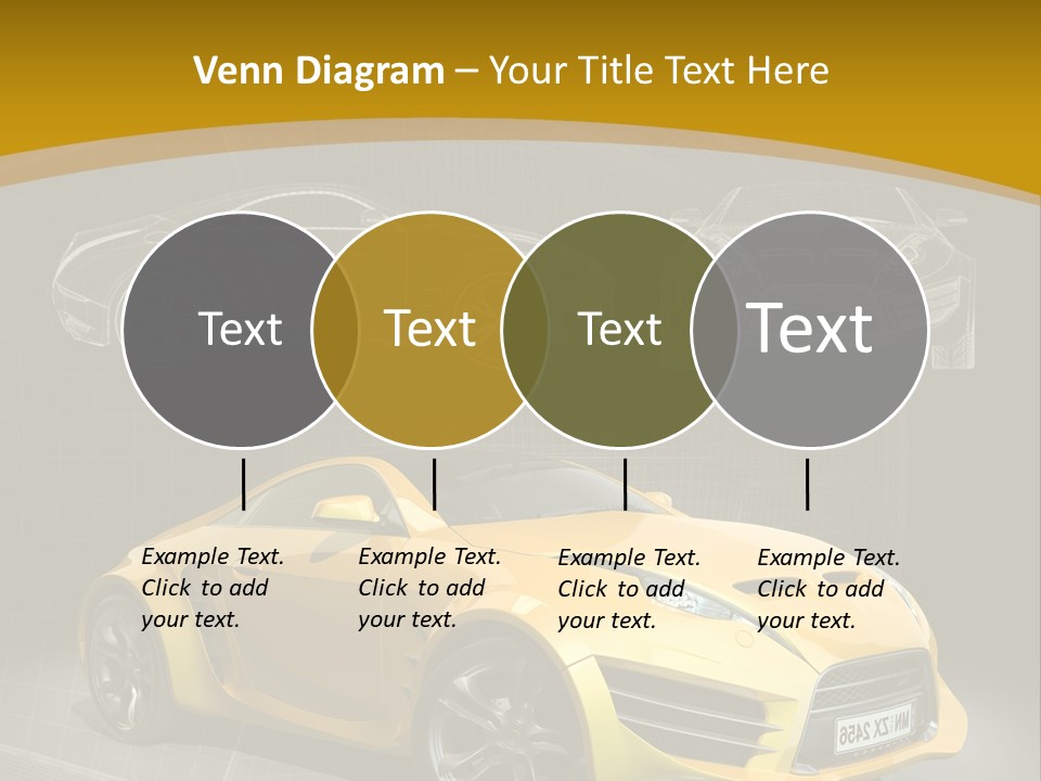 Wheel Black Illustration PowerPoint Template