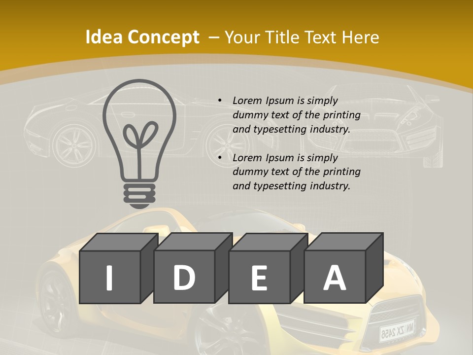 Wheel Black Illustration PowerPoint Template