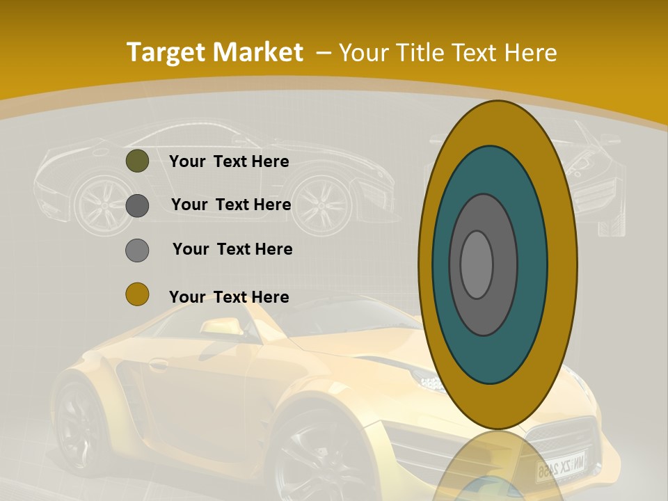 Wheel Black Illustration PowerPoint Template