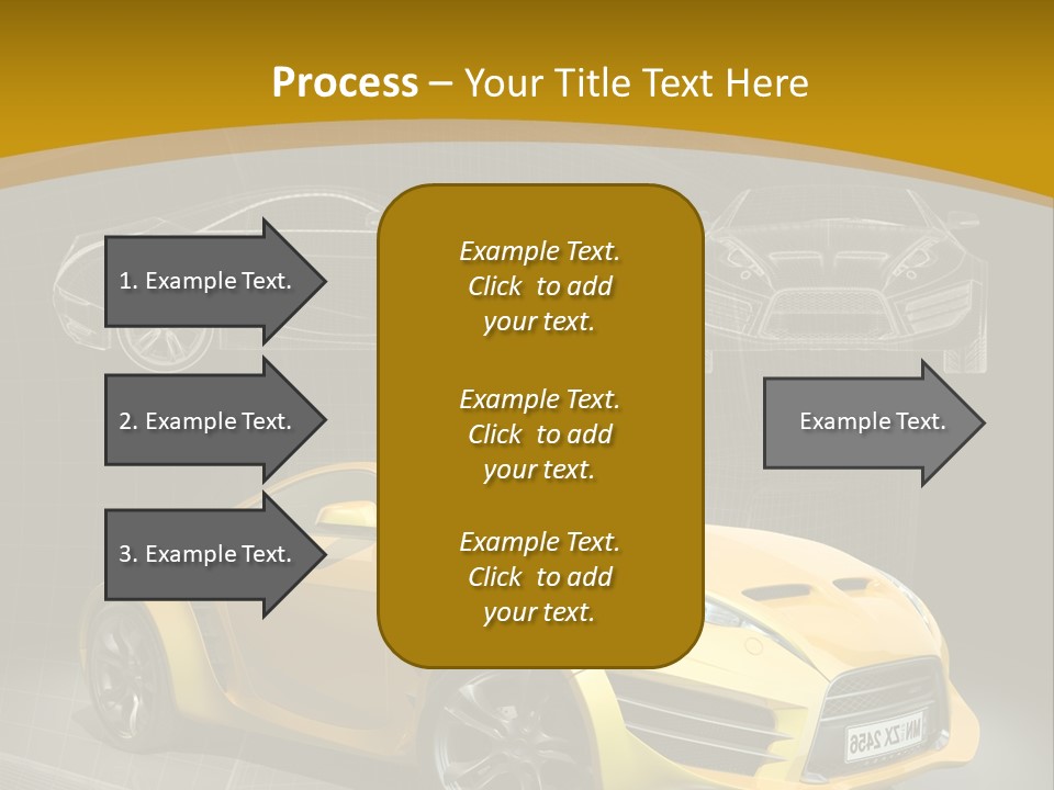 Wheel Black Illustration PowerPoint Template