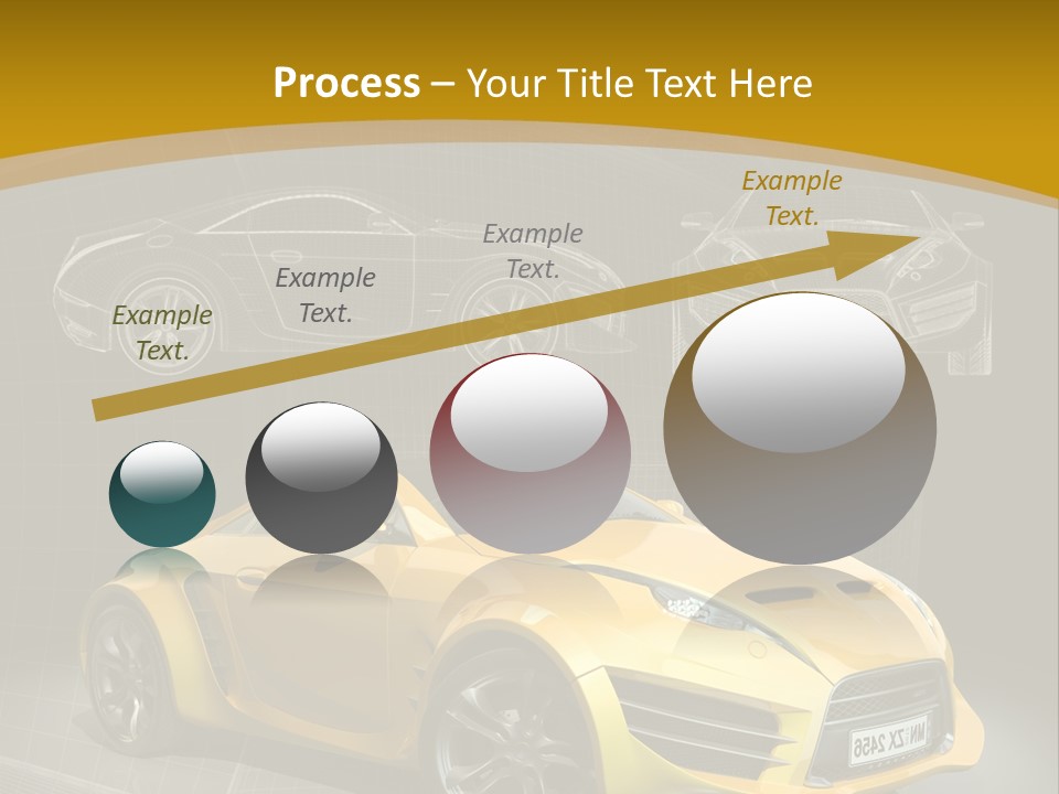 Wheel Black Illustration PowerPoint Template