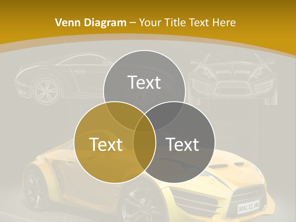 Wheel Black Illustration PowerPoint Template