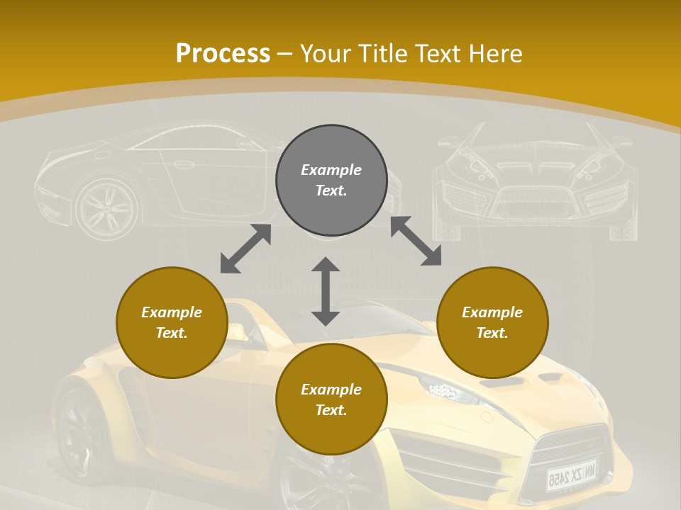 Wheel Black Illustration PowerPoint Template