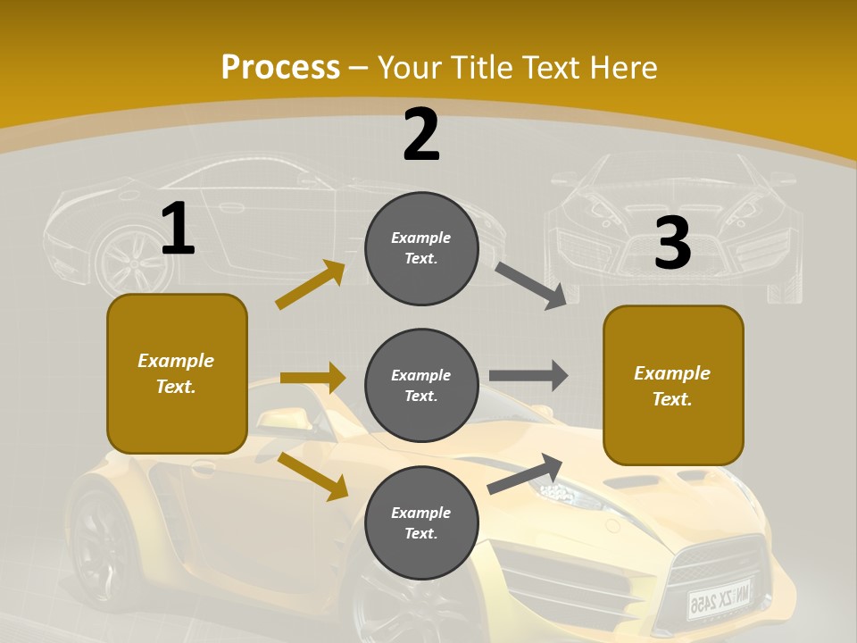 Wheel Black Illustration PowerPoint Template