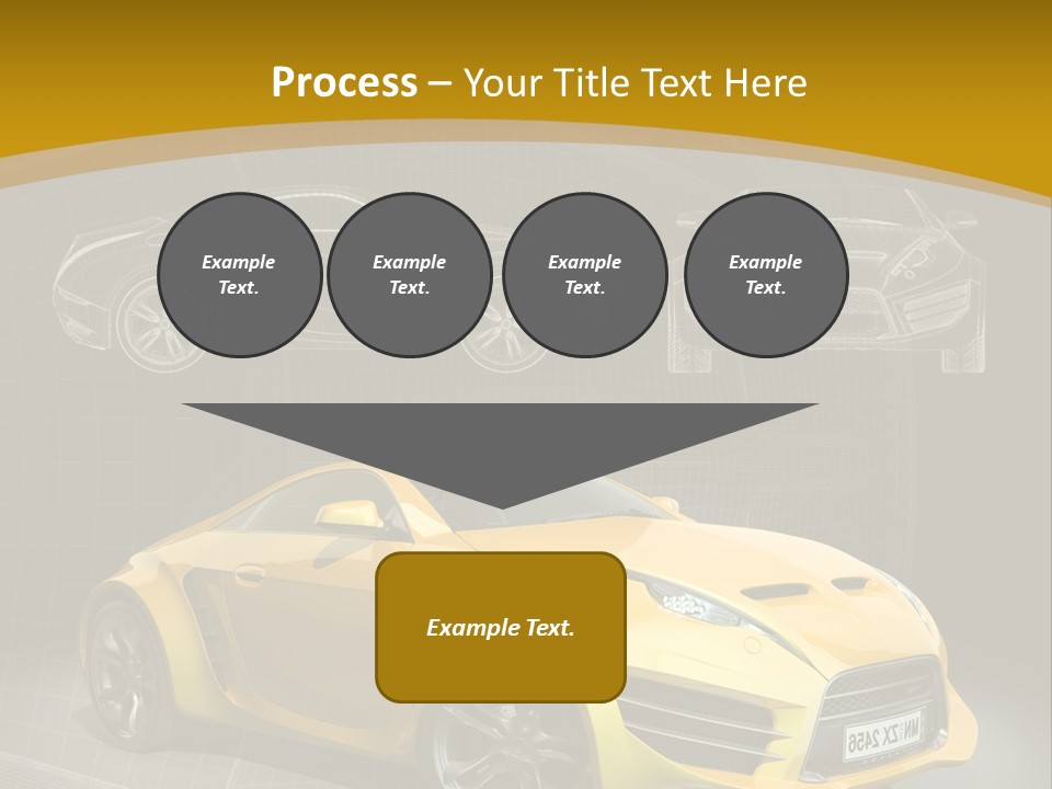 Wheel Black Illustration PowerPoint Template