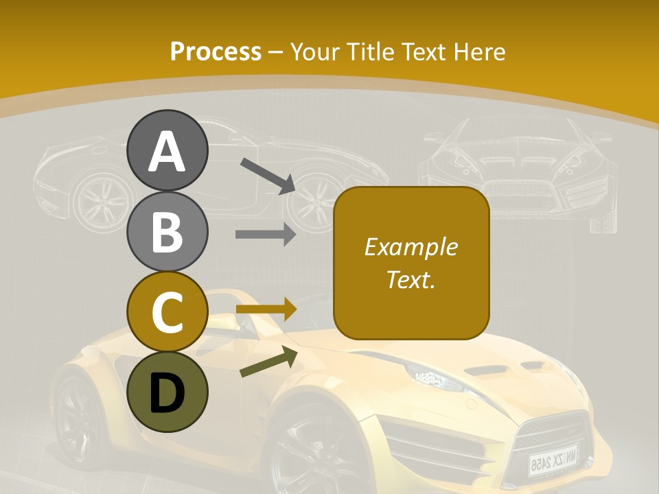 Wheel Black Illustration PowerPoint Template