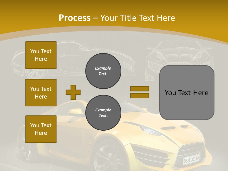 Wheel Black Illustration PowerPoint Template