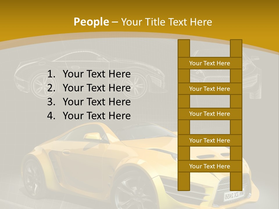 Wheel Black Illustration PowerPoint Template