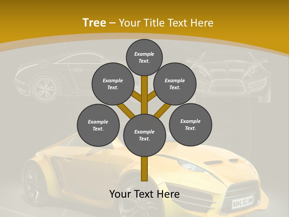 Wheel Black Illustration PowerPoint Template