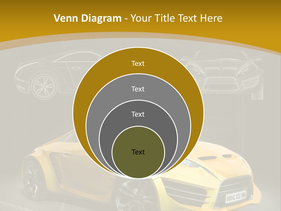 Wheel Black Illustration PowerPoint Template