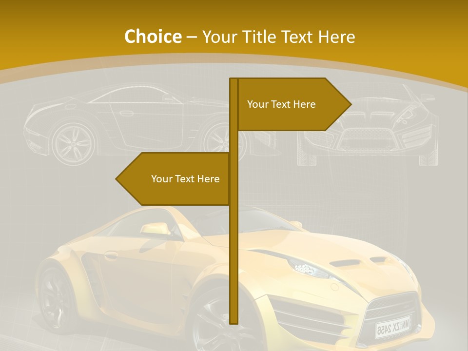 Wheel Black Illustration PowerPoint Template