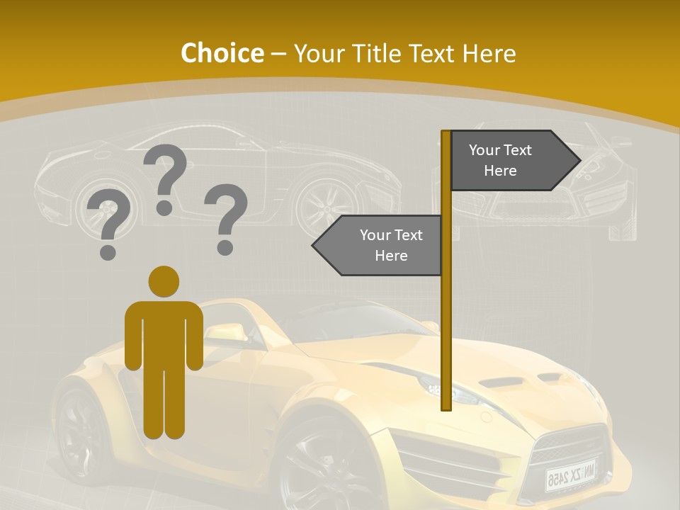 Wheel Black Illustration PowerPoint Template
