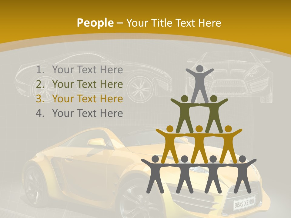 Wheel Black Illustration PowerPoint Template