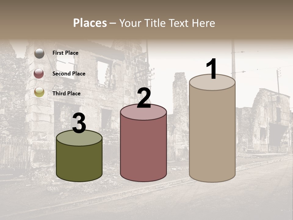 Paese Caduti Crollo PowerPoint Template