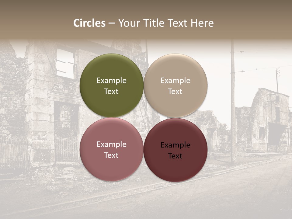 Paese Caduti Crollo PowerPoint Template