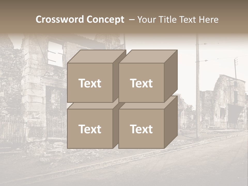 Paese Caduti Crollo PowerPoint Template