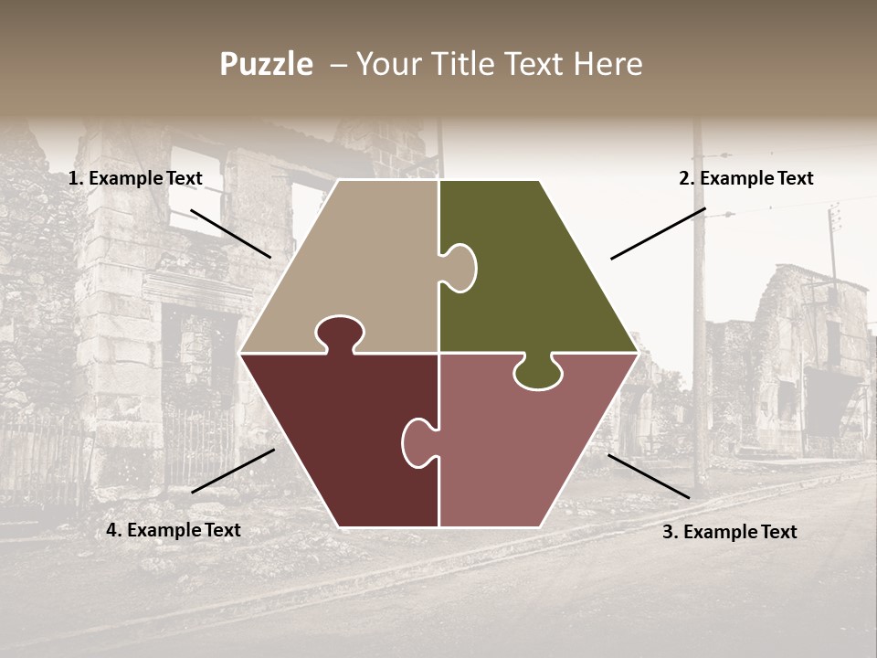 Paese Caduti Crollo PowerPoint Template