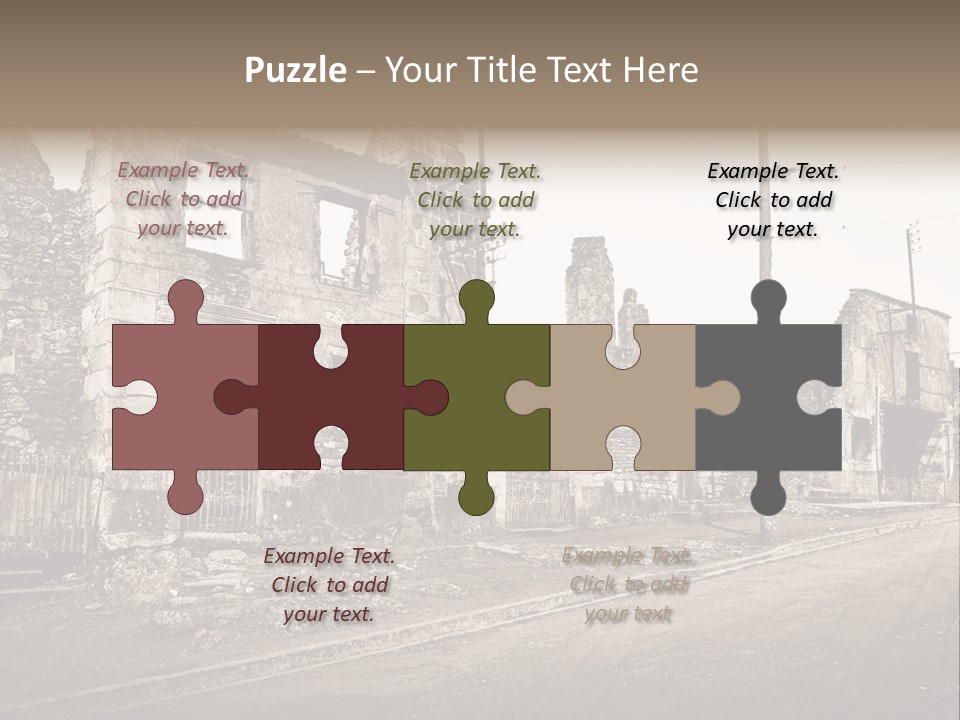 Paese Caduti Crollo PowerPoint Template