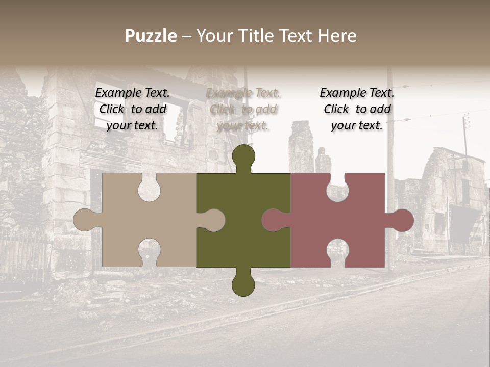 Paese Caduti Crollo PowerPoint Template