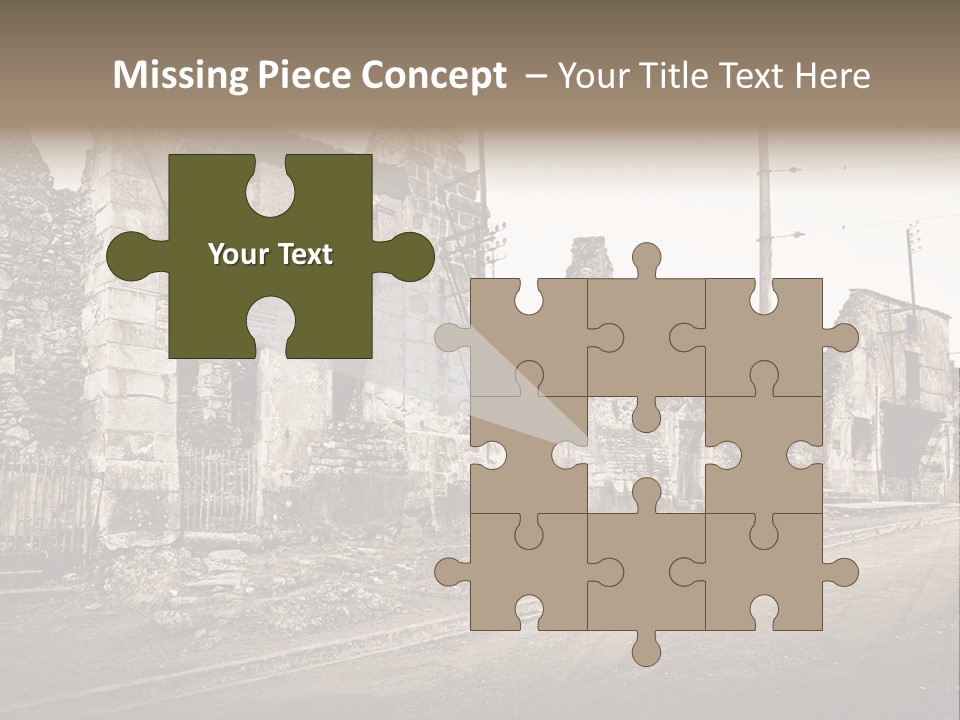 Paese Caduti Crollo PowerPoint Template