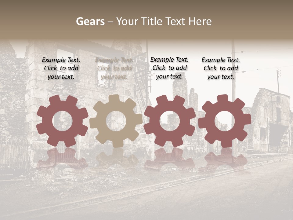 Paese Caduti Crollo PowerPoint Template