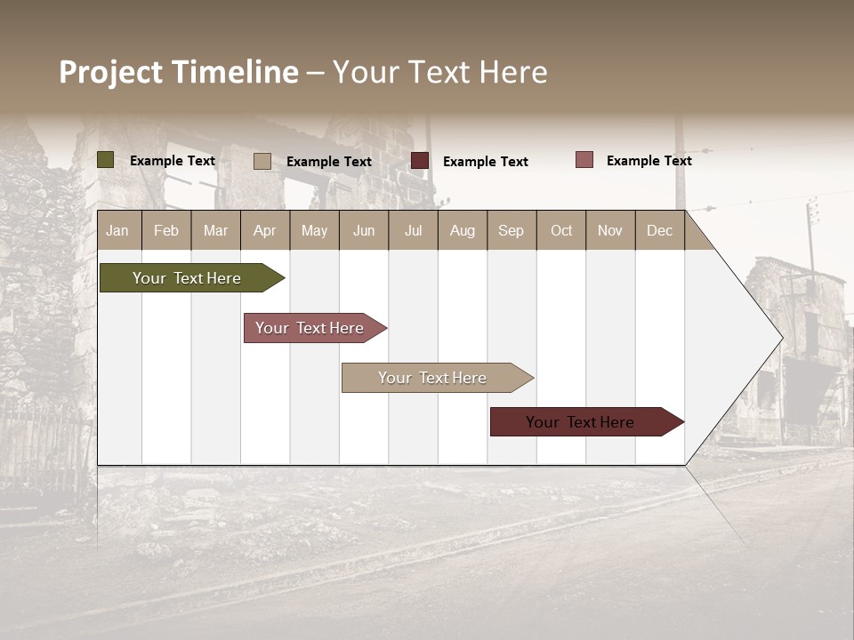 Paese Caduti Crollo PowerPoint Template