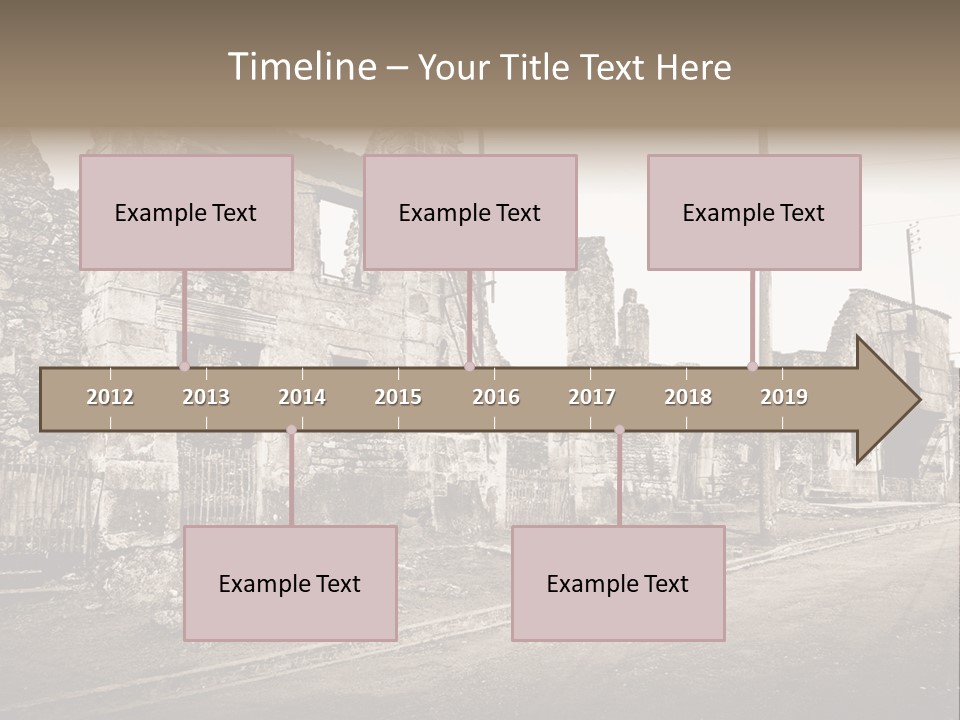 Paese Caduti Crollo PowerPoint Template
