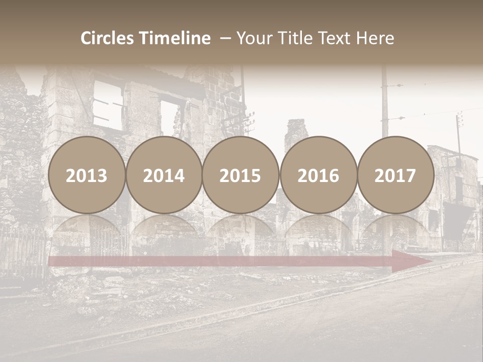 Paese Caduti Crollo PowerPoint Template