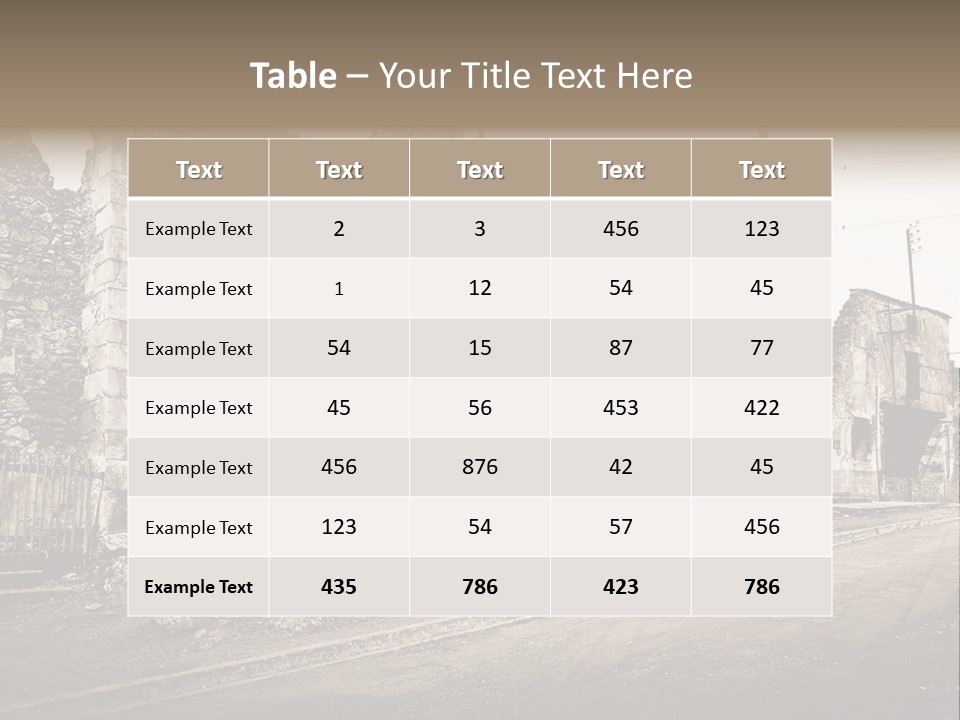 Paese Caduti Crollo PowerPoint Template