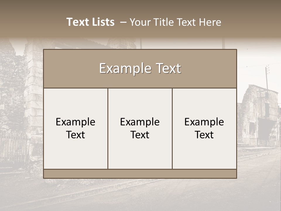 Paese Caduti Crollo PowerPoint Template