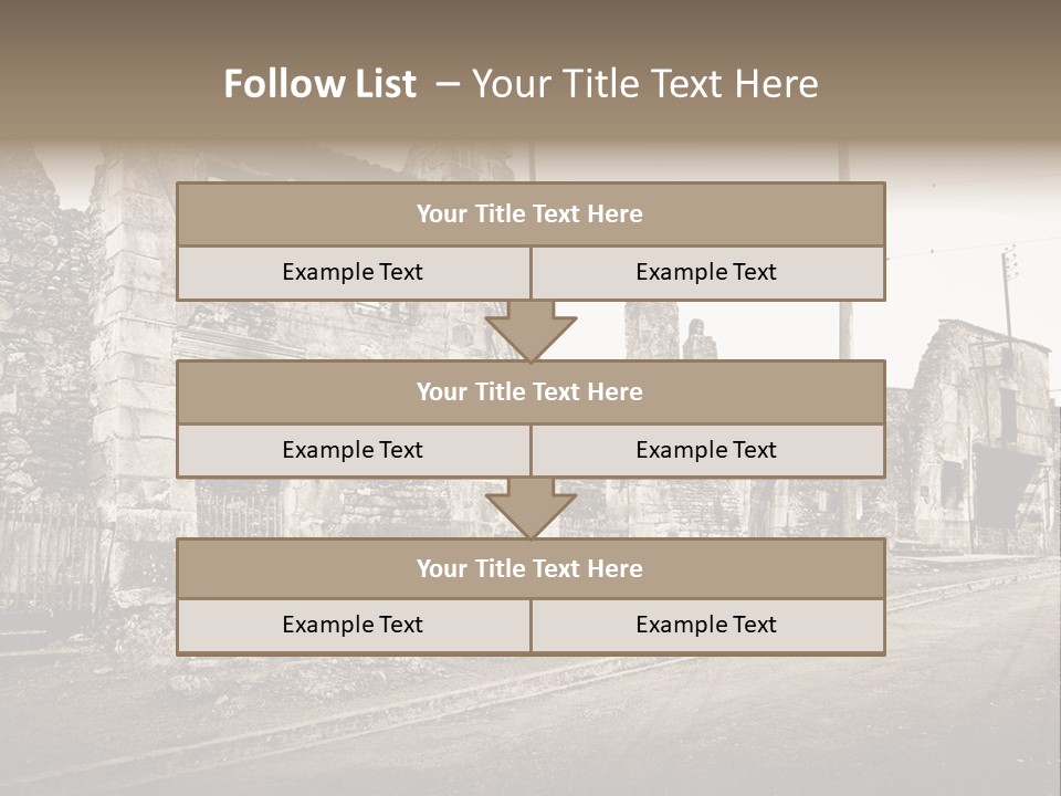 Paese Caduti Crollo PowerPoint Template