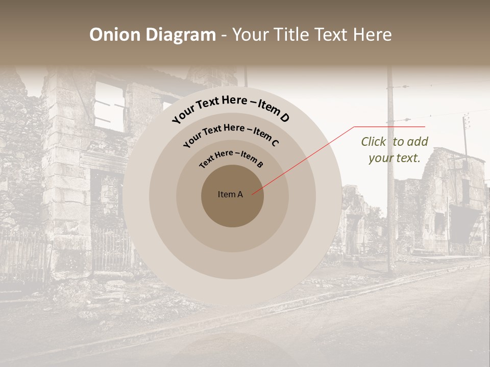 Paese Caduti Crollo PowerPoint Template