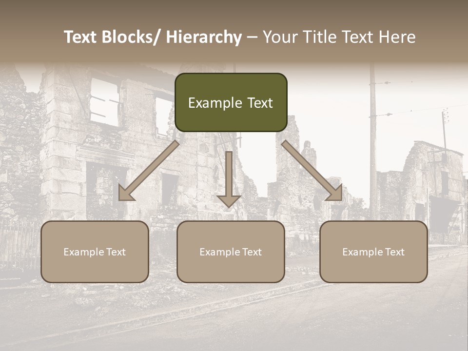 Paese Caduti Crollo PowerPoint Template