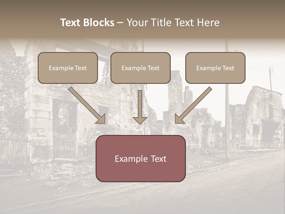 Paese Caduti Crollo PowerPoint Template