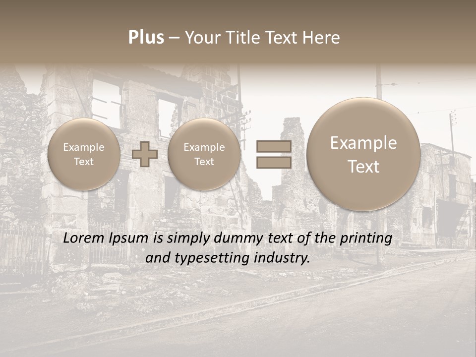 Paese Caduti Crollo PowerPoint Template
