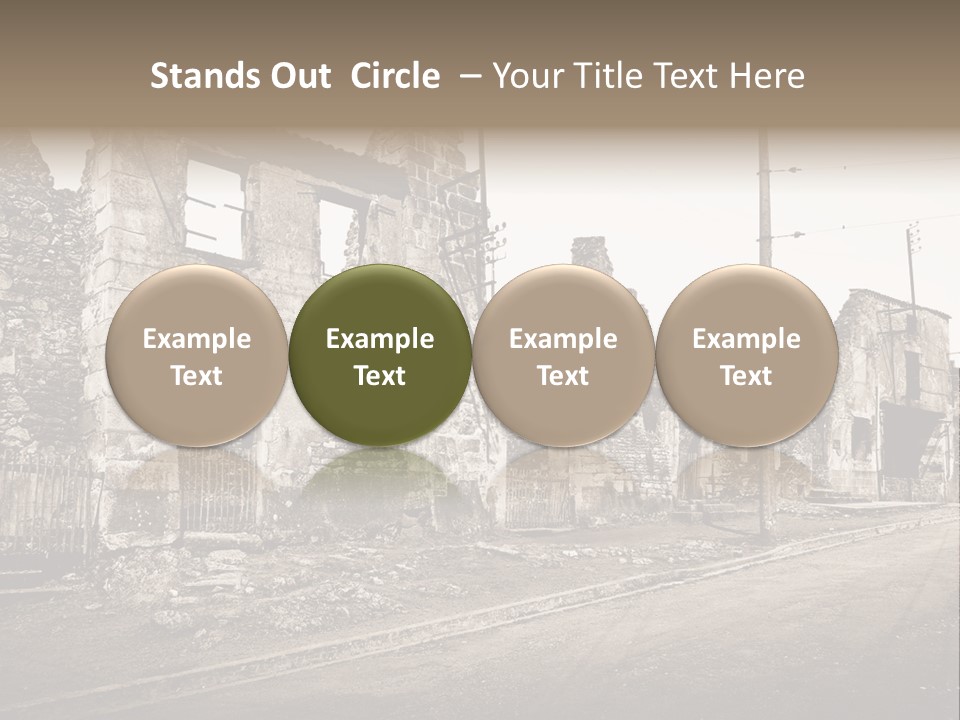 Paese Caduti Crollo PowerPoint Template