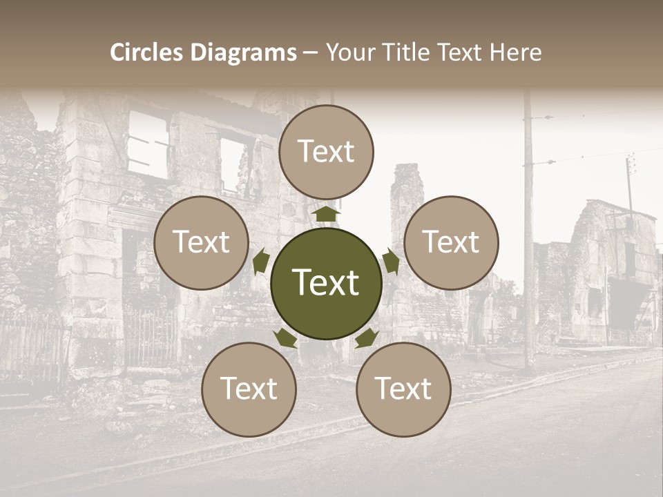 Paese Caduti Crollo PowerPoint Template