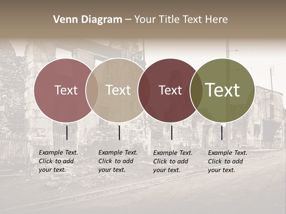 Paese Caduti Crollo PowerPoint Template