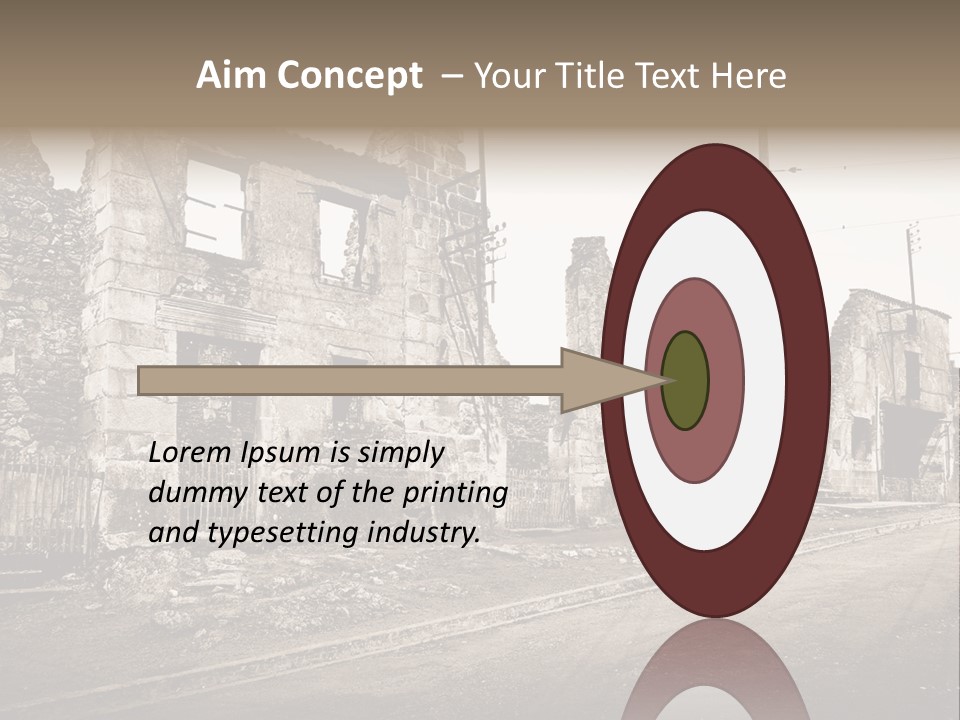 Paese Caduti Crollo PowerPoint Template